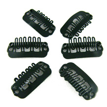 40pcs 24mm Black Clips for Hair Extensions / Wig / Weft