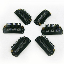40pcs 32mm Black Clips for Hair Extensions / Wig / Weft