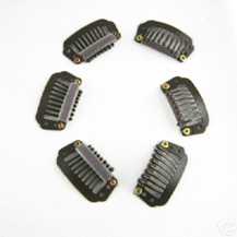 20pcs Coffee 8 Teeth Hair Extension Clips 