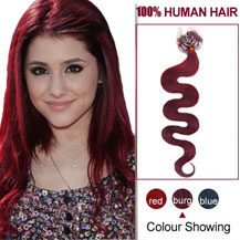 18 inches Bug 50S Wavy Micro Loop Human Hair Extensions