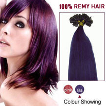 30 inches Lila 50S Nail Tip Human Hair Extensions