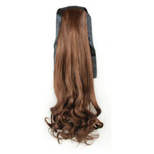 Bundled Fluffy Long Wavy Ponytail Flax Yellow 1 Piece