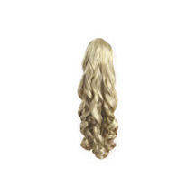Claw Clip-on Fluffy Long Ponytail White Blonde 1 Piece