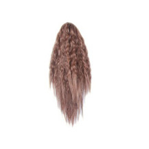 Claw Clip Corn Hot Roll Ponytail Flax Yellow 1 Piece