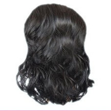 Wavy Hepburn Fluffy Ball Head Bud Head Bun Ponytail Black 1 Piece
