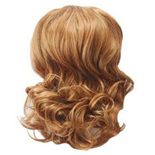 Wavy Hepburn Fluffy Ball Head Bud Head Bun Ponytail Golden Blonde 1 Piece