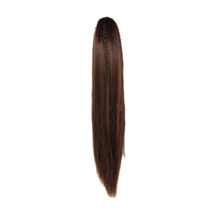 Iron Sheet Long Straight Ponytail Deep Chestnut Brown 1 Piece