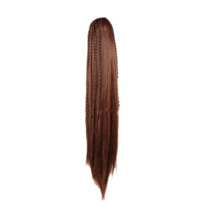 Iron Sheet Long Straight Ponytail Flax Yellow 1 Piece