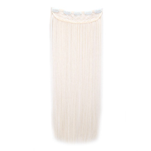 24 inches Bleach Blonde(#613) One Piece Clip In Synthetic Hair Extensions