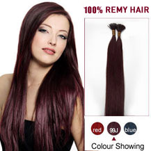 30 inches 99J 50S Stick Tip Human Hair Extensions