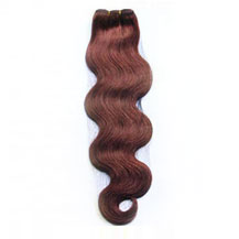 10 inches Dark Auburn (#33) Body Wave Indian Remy Hair Wefts