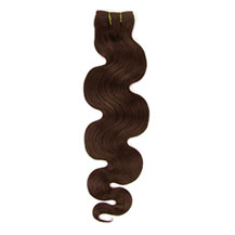 10 inches Medium Brown (#4) Body Wave Indian Remy Hair Wefts