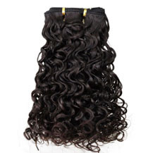 10 inches Dark Brown (#2) Curly Indian Remy Hair Wefts