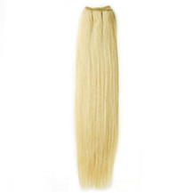 16 inches Bleach Blonde (#613) Straight Indian Remy Hair Wefts